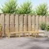 Lauko sofos komplektas 4 pcs Balta 249,5 x 162,5 x 73 cm