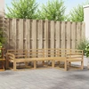 Lauko sofos komplektas 4 pcs Balta 250 x 170,5 x 73 cm
