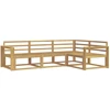 Lauko sofos komplektas 4 pcs Balta 251,5 x 172,5 x 73 cm