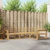 Lauko sofos komplektas 4 pcs Balta 251,5 x 172,5 x 73 cm