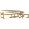 Lauko sofos komplektas 4 pcs Balta 254 x 162,5 x 73 cm