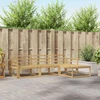 Lauko sofos komplektas 4 pcs Balta 254 x 162,5 x 73 cm