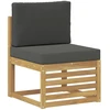 Lauko baldų komplektas Lauko sofos komplektas 4 vnt. Balta ir antracito Poliesteris