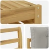 Lauko sofos komplektas 4 pcs Balta ir šviesiai pilka