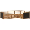 Lauko sofos komplektas 4 pcs Natūrali 247,5 x 168,5 x 73 cm