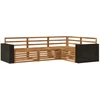 Lauko sofos komplektas 4 pcs Natūrali 255,5 x 176,5 x 73 cm