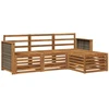 Lauko sofos komplektas 4 pcs Natūrali