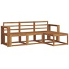 Lauko sofos komplektas 4 pcs Natūrali