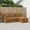 Lauko sofos komplektas 4 pcs Natūrali