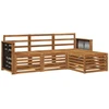 Lauko sofos komplektas 4 pcs Natūrali