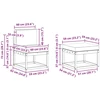 Lauko sofos komplektas 4 pcs Natūrali ir šviesiai pilka