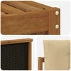 Lauko sofos komplektas 4 pcs Natūralus ir bežinis Poliesteris