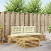 4 pcs Lauko sofos komplektas Balta