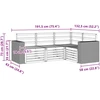 Lauko sofos komplektas 4 vnt. Poliesteris