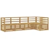 Lauko sofos komplektas 5 pcs Balta 245 x 126,5 x 73 cm