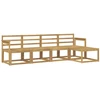 Lauko sofos komplektas 5 pcs Balta 249 x 122,5 x 73 cm