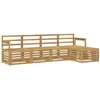 Lauko sofos komplektas 5 pcs Balta 249 x 122,5 x 73 cm