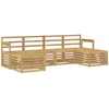 Lauko sofos komplektas 5 pcs Balta 249 x 122,5 x 73 cm