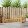 Lauko sofos komplektas 5 pcs Balta 251 x 132,5 x 73 cm