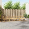 Lauko sofos komplektas 5 pcs Balta 325 x 162,5 x 73 cm