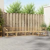 Lauko sofos komplektas 5 pcs Balta 325 x 166,5 x 73 cm