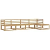 Lauko sofos komplektas 5 pcs Balta 325 x 162,5 x 73 cm