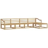 Lauko sofos komplektas 5 pcs Balta 325 x 162,5 x 73 cm