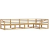 Lauko sofos komplektas 5 pcs Balta 325 x 166,5 x 73 cm