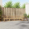 Lauko sofos komplektas 5 pcs Balta 327 x 168,5 x 73 cm