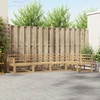 Lauko sofos komplektas 5 pcs Balta 327 x 168,5 x 73 cm