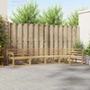 Lauko sofos komplektas 5 pcs Balta 327 x 168,5 x 73 cm
