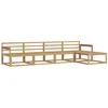 Lauko sofos komplektas 5 pcs Balta 329 x 162,5 x 73 cm