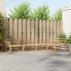 Lauko sofos komplektas 5 pcs Balta 329 x 170,5 x 73 cm