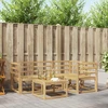 Lauko sofos komplektas 5 pcs Balta 59 x 59 x 37 cm