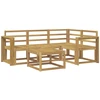 Lauko sofos komplektas 5 pcs Balta 59 x 59 x 37 cm