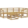Lauko sofos komplektas 5 pcs Balta 59 x 59 x 37 cm