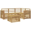 Lauko sofos komplektas 5 pcs Balta 59 x 59 x 37 cm