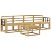 Lauko sofos komplektas 5 pcs Balta 59 x 59 x 37 cm