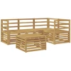 Lauko sofos komplektas 5 pcs Balta 59 x 59 x 37 cm
