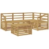 Lauko sofos komplektas 5 pcs Balta 59 x 59 x 37 cm