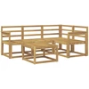 Lauko sofos komplektas 5 pcs Balta 59 x 59 x 37 cm