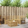 Lauko sofos komplektas 5 pcs Balta 59 x 59 x 37 cm