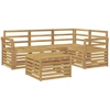 Lauko sofos komplektas 5 pcs Balta 59 x 59 x 37 cm