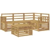 Lauko sofos komplektas 5 pcs Balta 59 x 59 x 37 cm