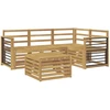 Lauko sofos komplektas 5 pcs Balta 59 x 59 x 37 cm