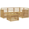 Lauko sofos komplektas 5 pcs Balta 59 x 59 x 37 cm
