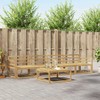 Lauko sofos komplektas 5 pcs Balta 79 x 79 x 37 cm