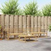 Lauko sofos komplektas 5 pcs Balta 79 x 79 x 37 cm