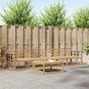 Lauko sofos komplektas 5 pcs Balta 79 x 79 x 37 cm