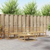 Lauko sofos komplektas 5 pcs Balta 79 x 79 x 37 cm
